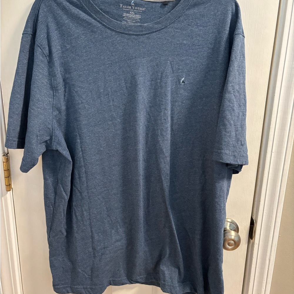 Tailor Vintage Heather Blue Short Sleeve Tee XXL